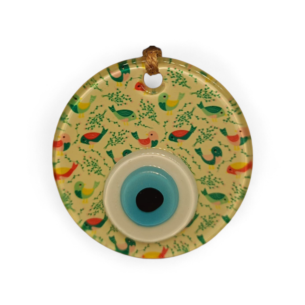 Balıklar Nazar Boncuğu Füzyon Cam 7 Çap 4 mm