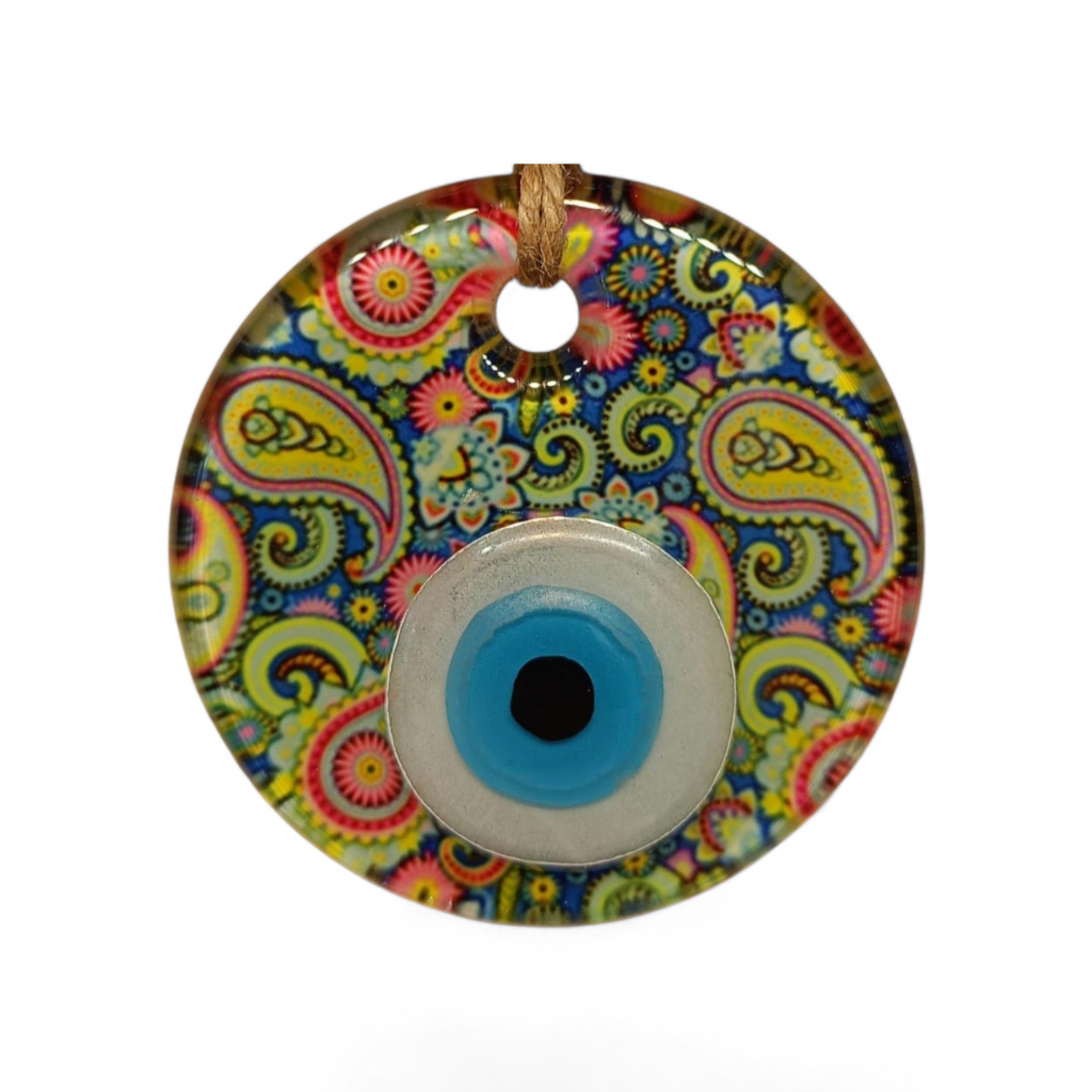 Damlalar Nazar Boncuğu Füzyon Cam 7 Çap 8 mm