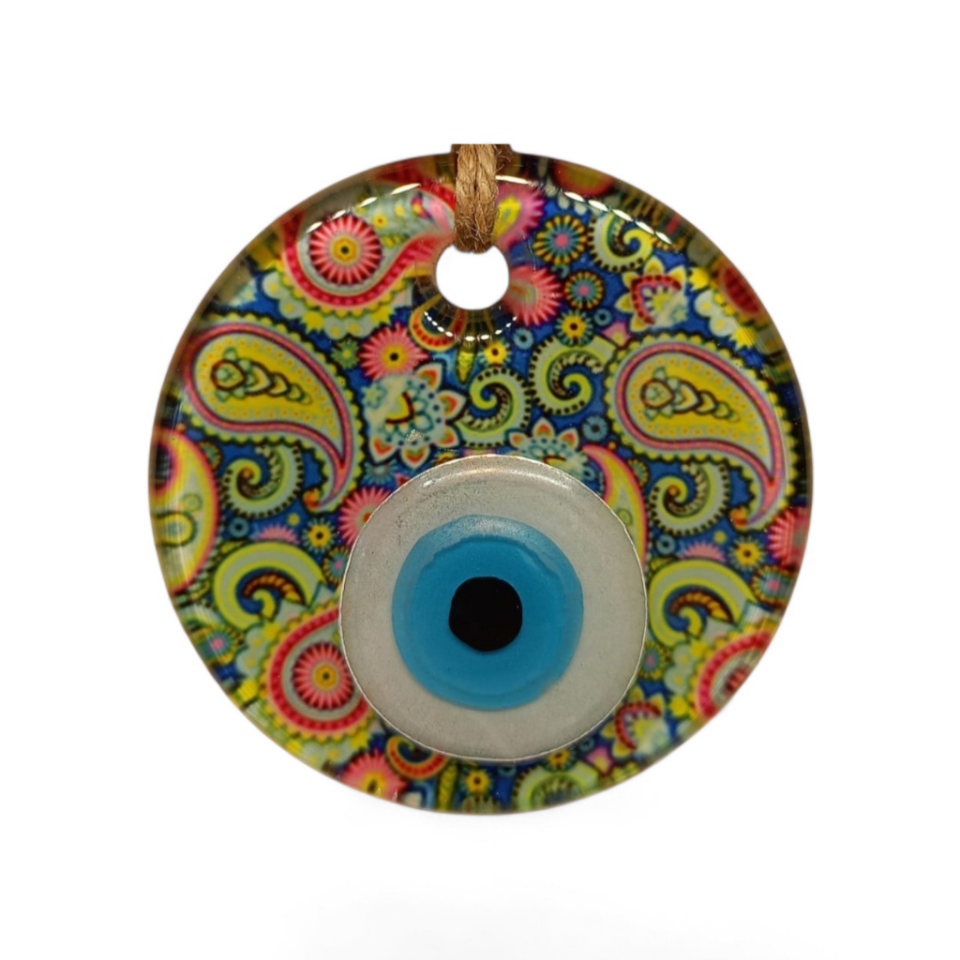 Damlalar Nazar Boncuğu Füzyon Cam 7 Çap 8 mm