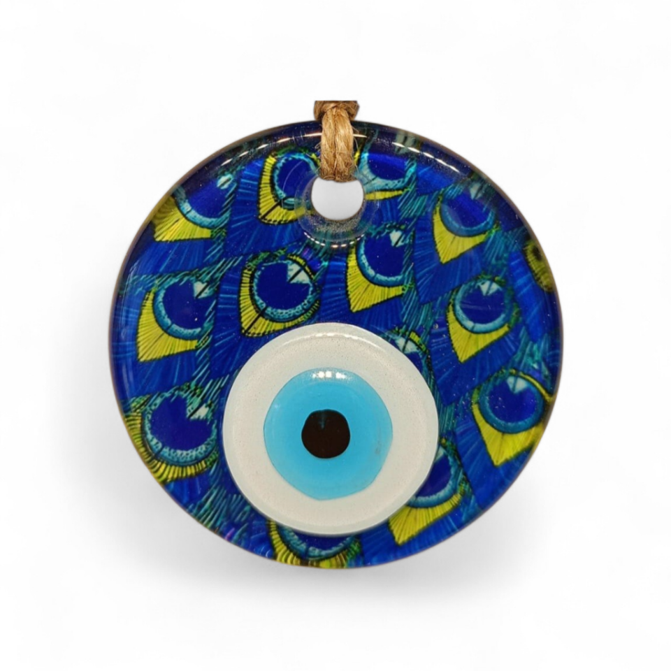 Mavi Gözler Nazar Boncuğu Füzyon Cam 7 Çap 8 mm