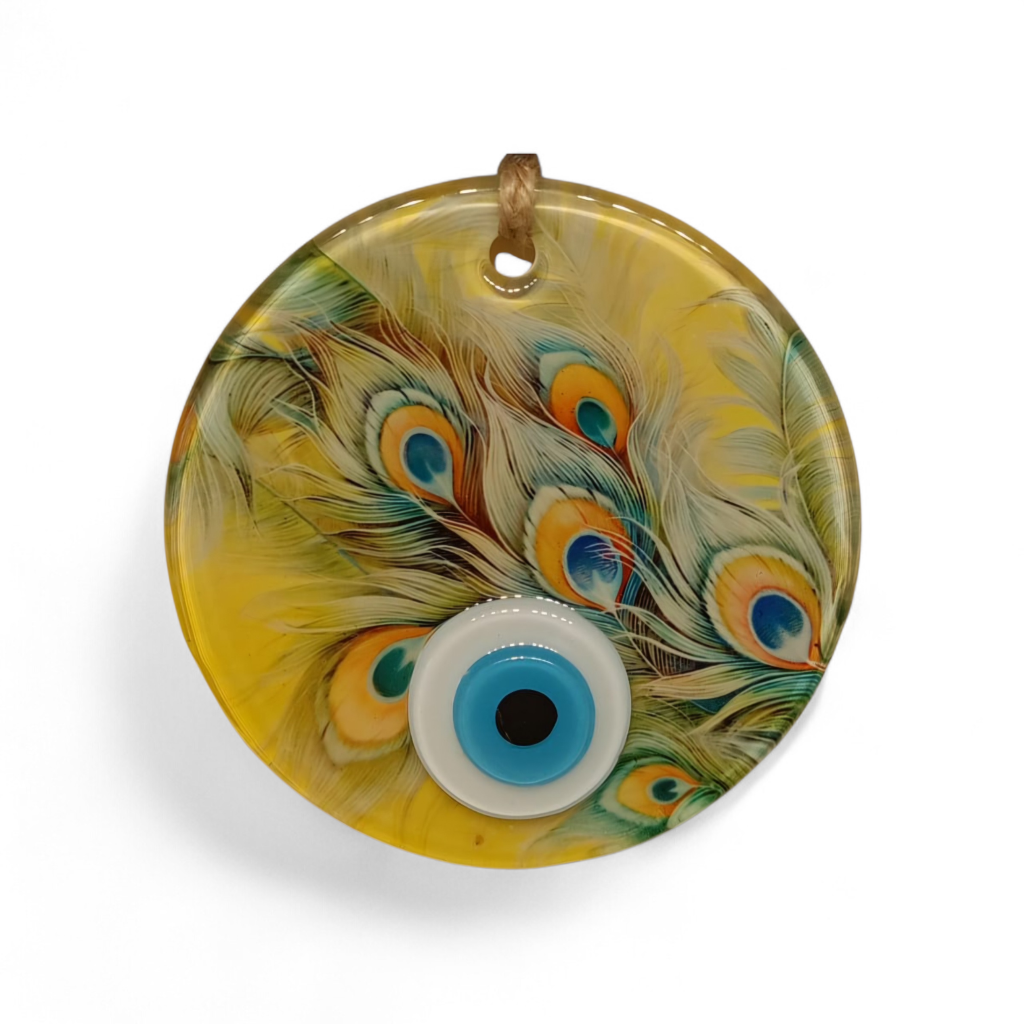 Tüy Nazar Boncuğu Füzyon Cam 10 Çap 4 mm