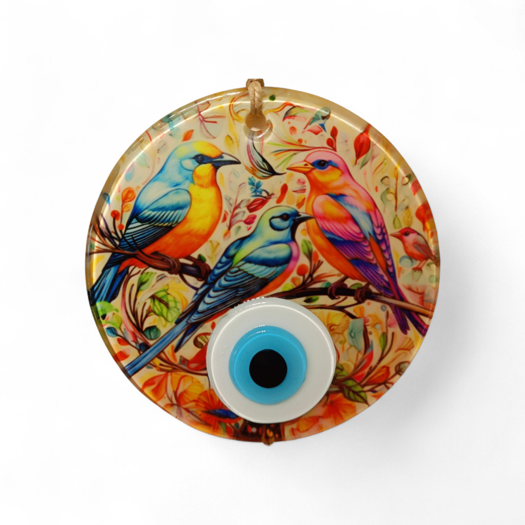 Muhabbedin Rengi Nazar Boncuğu Füzyon Cam 12 Çap 4 mm