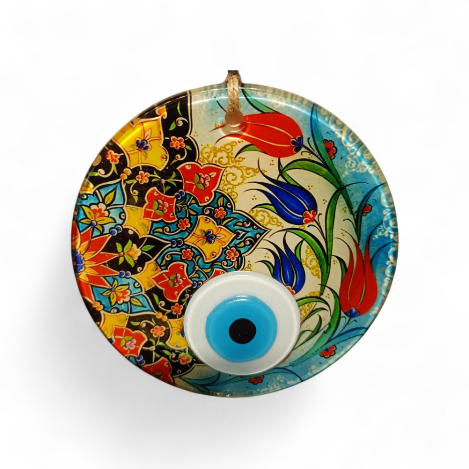 Saray Nazar Boncuğu Füzyon Cam 12 Çap 4 mm