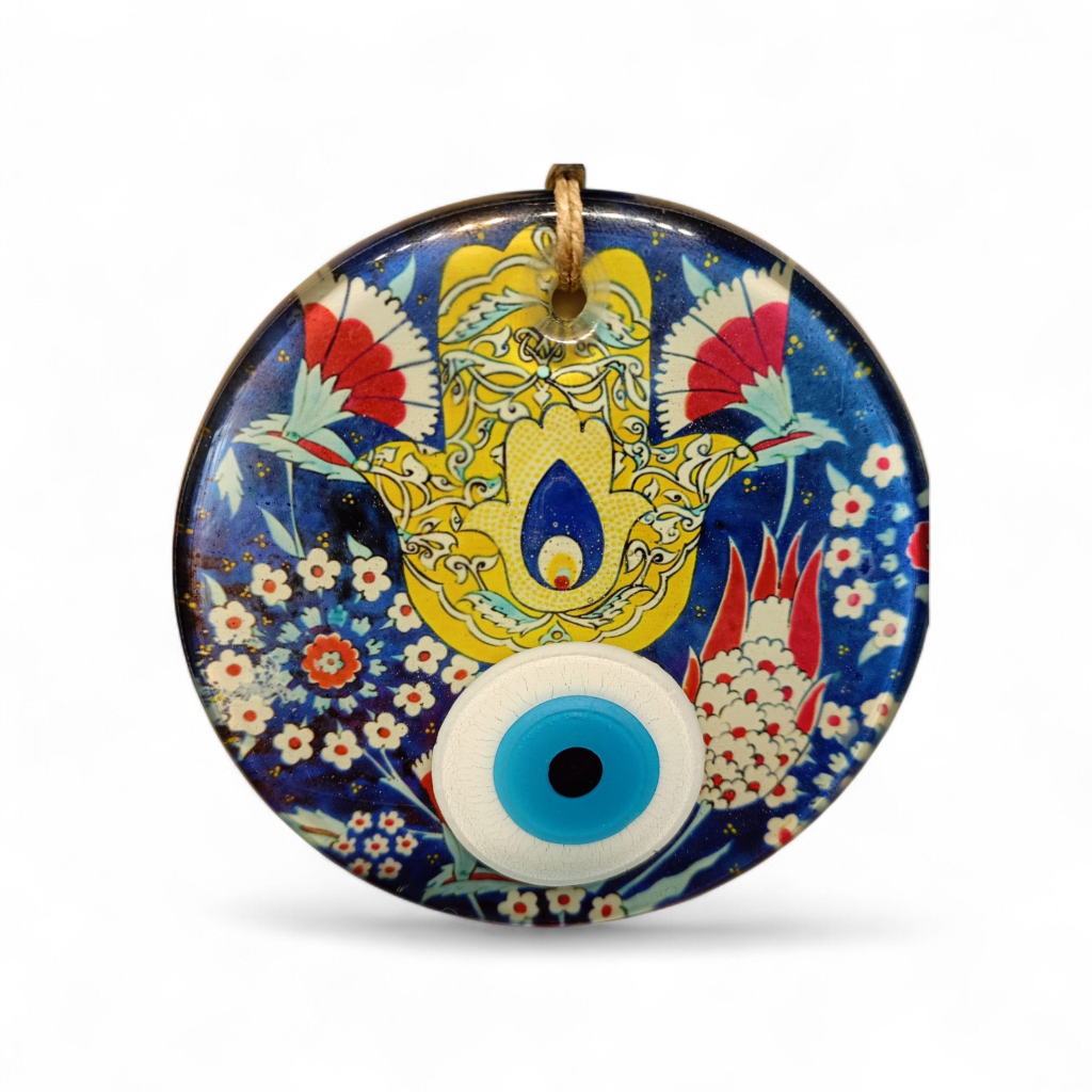 Karanfil Fatma Ana Nazar Boncuğu Füzyon Cam 12 Çap 8 mm