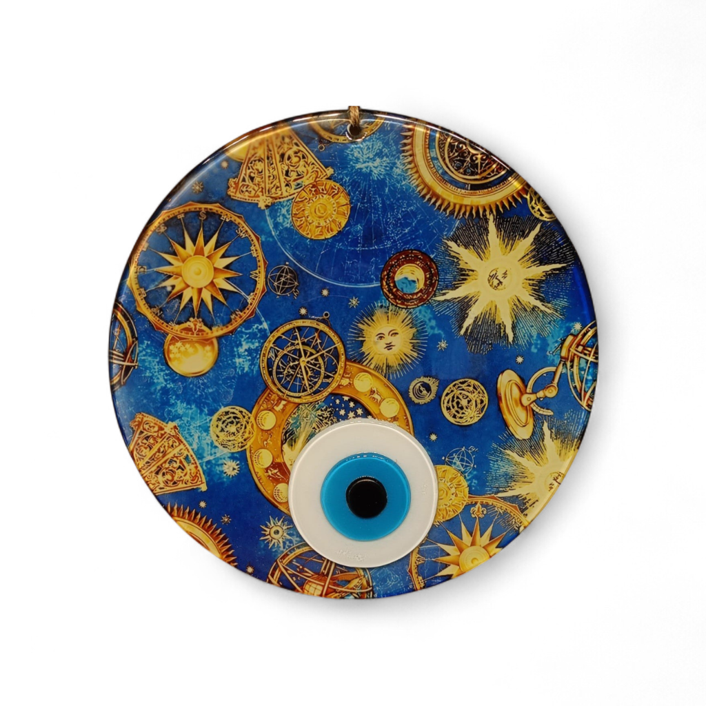 Yıldızlar Nazar Boncuğu Füzyon Cam 23 Çap 4 mm