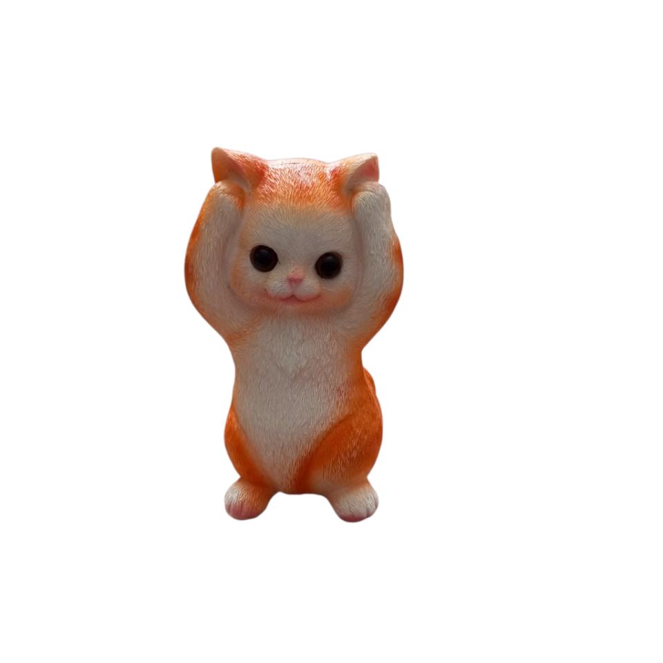 Bilge Kedi Dekoratif Kedi Biblosu Sarı ( Kötülüğü Duyma )