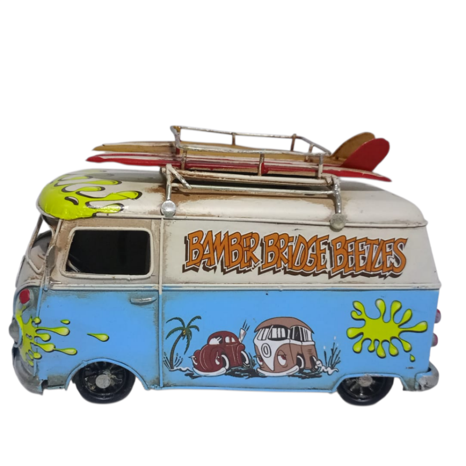 Nostaljik El Yapımı Çerçeveli ve Kalemlikli Metal Classıc Vosvos