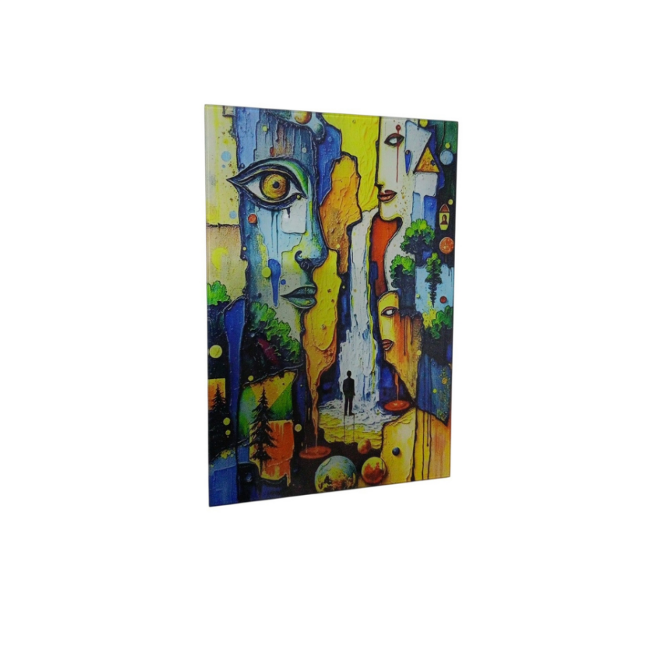 Sanat ve Doğa Bir Arada Cam Tablo