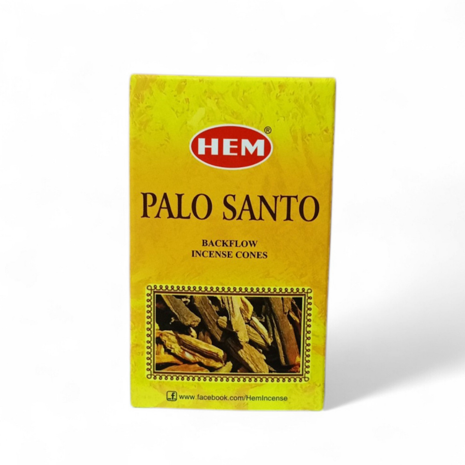 Hem Palo Santo (Kutsal Ağaç) Geri Akış Tütsü Konileri (1 Kutu 10 Koni)