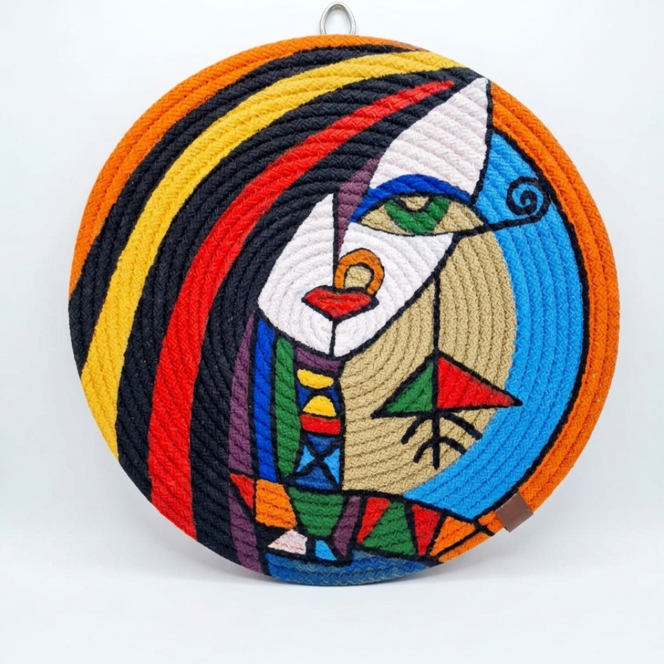 HG Atölyesi El Yapımı Picasso Esintisi Tabak Seti 3'lü